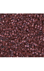 Miyuki delica Beads 11/0 - Copper pearl lined transparent dark cranberry DB-1705